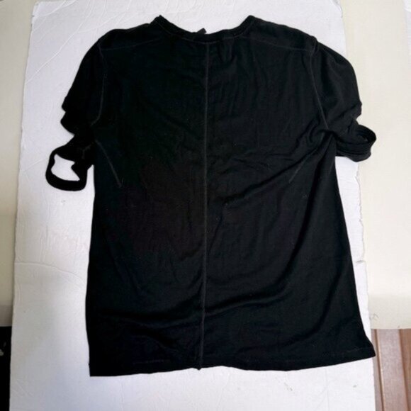 Helmut Lang Cashmere Cotton Cuff Crew Neck Knit Top T Shirt Minimalist Soft M - Picture 2 of 13